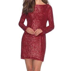 NWT La Femme 28194 Prom Dress Red Size 10